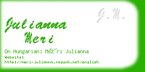 julianna meri business card